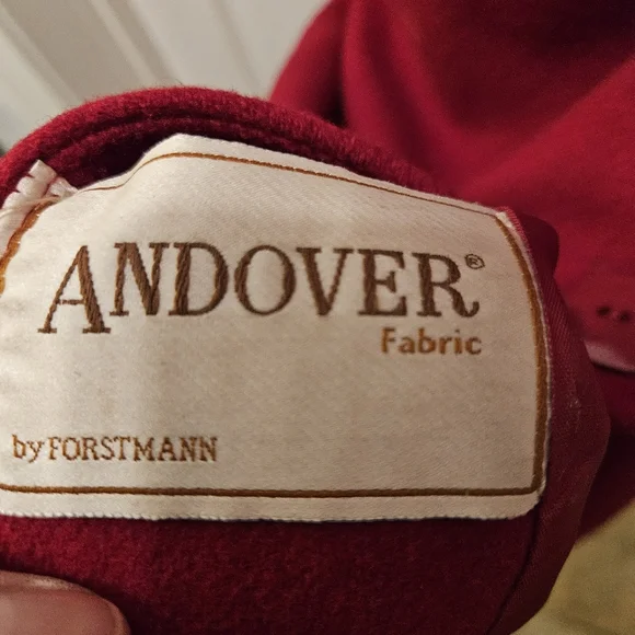 Vintage Rare Red Trench Coat Sz M/L Andover Fabric ForstMann